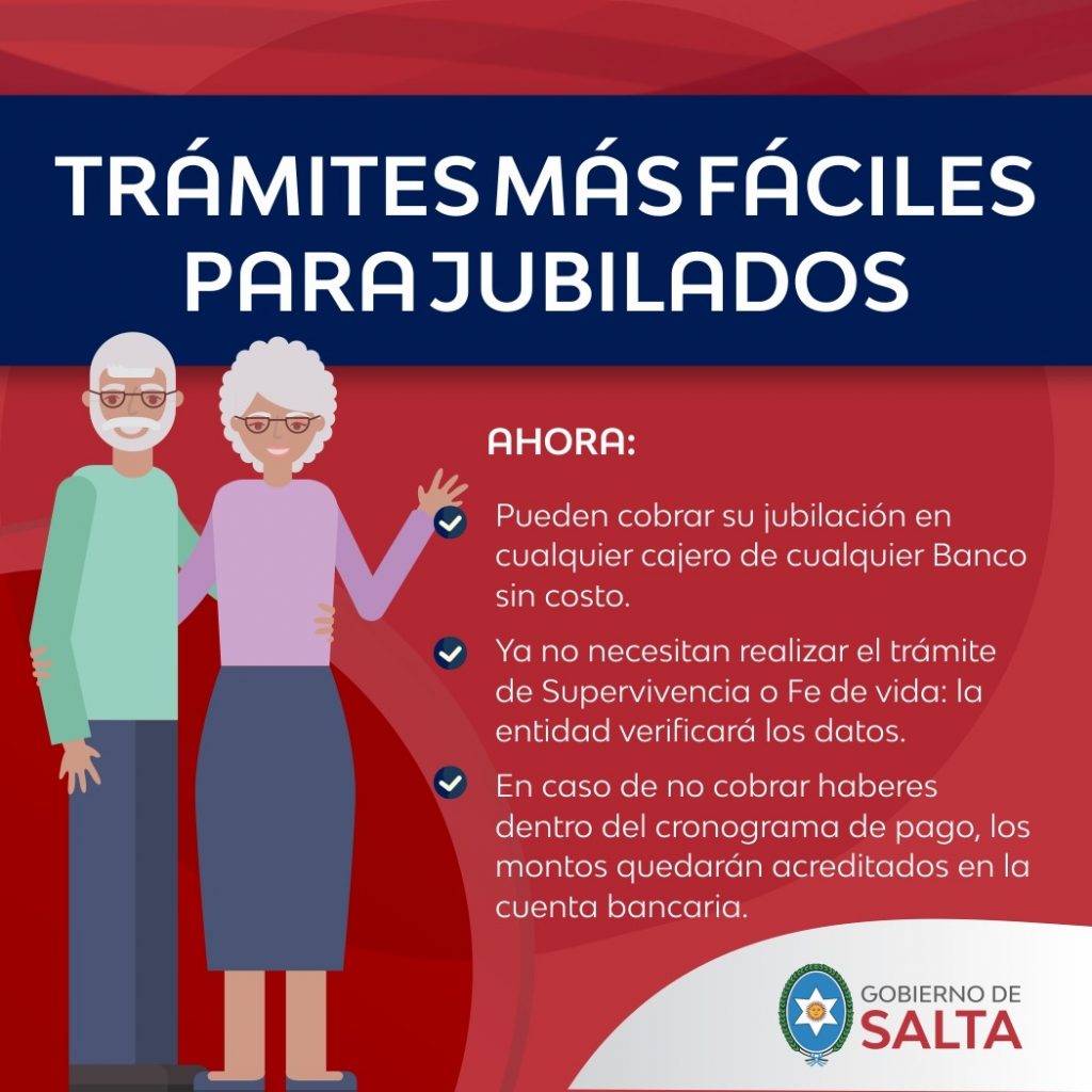 Información para jubilados y usuarios de bancos